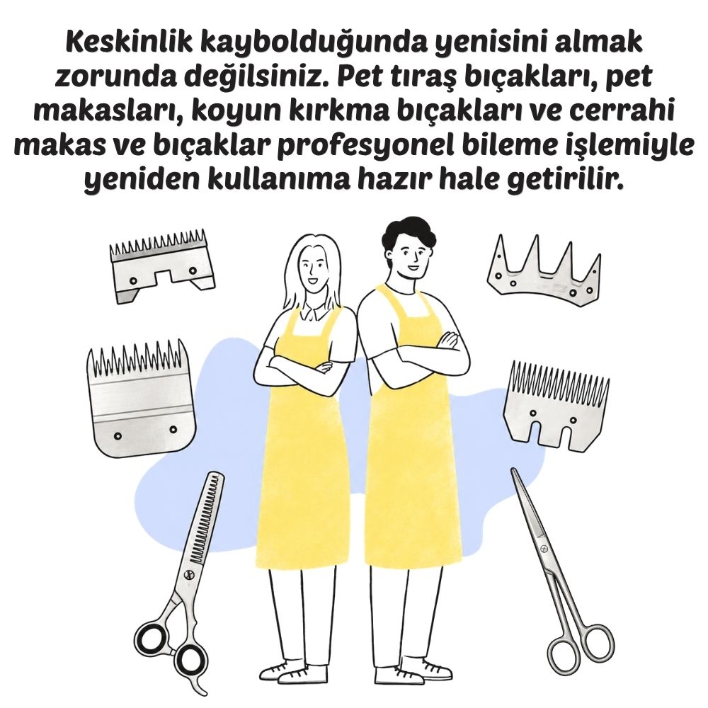 Pet Traş Bıçağı ve Makas Bileme Görsel 3